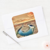 Horseshoe Bend Caynon Vierkante Sticker (Envelop)