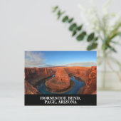 Horseshoe Bend in Page, Arizona Zuidwest VS Briefkaart (Staand voorkant)
