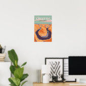 Horseshoe Bend Reis Kunst Vintage Poster (Thuiskantoor)
