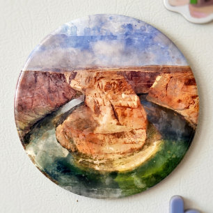 Horseshoe Bend Waterverf Grand Canyon Landschap Magneet