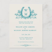 Horseshoe Cactus Western Country Foto Bruiloft Briefkaart (Voorkant)