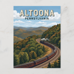 Horseshoe Curve Altoona Pennsylvania Briefkaart