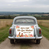 Horseshoe en bloemen Got Hitches auto banner