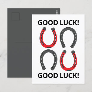 Horseshoe Goede Geluks Hoefijzer Briefkaart