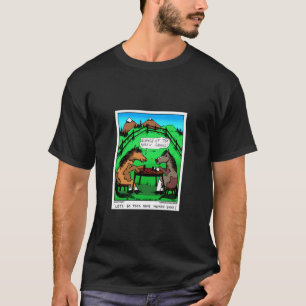 Horseshoe Hors'n Rond Grappige Boerderij Dier Paar T-shirt
