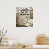 Horseshoe Hydrangea Landelijke Rustieke Trouw Welk Poster (Keuken)