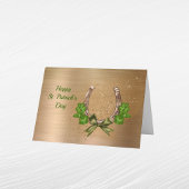 Horseshoe Klaver St. Patrick's Day Feestdagen Kaart