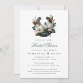 Horseshoe Magnolia Elegant Wedding Bridal Shower Kaart (Voorkant)
