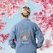 Horseshoe met Bloemen Denim Jas Jacket