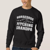Horseshoe Player Horseshoe Pitching Grandpa Trui (Voorkant)