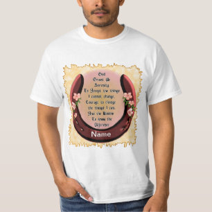 Horseshoe Serenity Gebed T-shirt