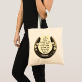Horseshoe serenity gebed Tote Tas (Voorkant (product))