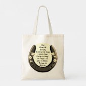Horseshoe serenity gebed Tote Tas (Achterkant)