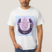 Horseshoe Serenity prayer t-shirt (Voorkant)