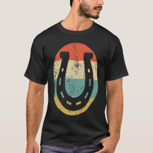 Horseshoe Vintage Stijl Geluk T-shirt