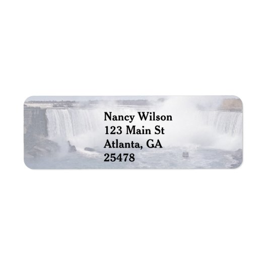 Horseshoe-waterval Etiket (Voorkant)