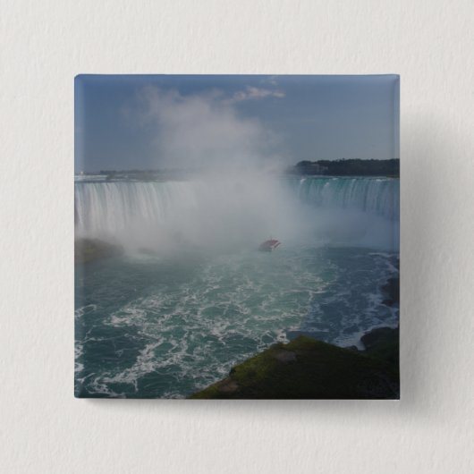 Horseshoe-waterval in Niagara Falls Vierkante Button 5,1 Cm (Voorkant)
