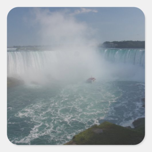 Horseshoe-waterval in Niagara Falls Vierkante Sticker (Voorkant)