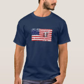 Horseshoe Werpen Basic Donkere T-Shirt USA (Voorkant)