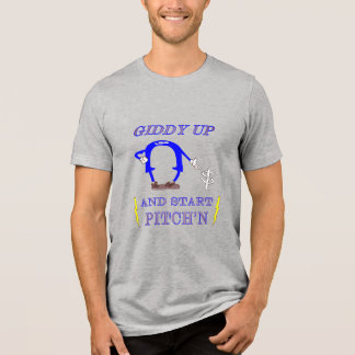 Horseshoe werpen Giddy Up en Pitch Tri-Blend Shirt