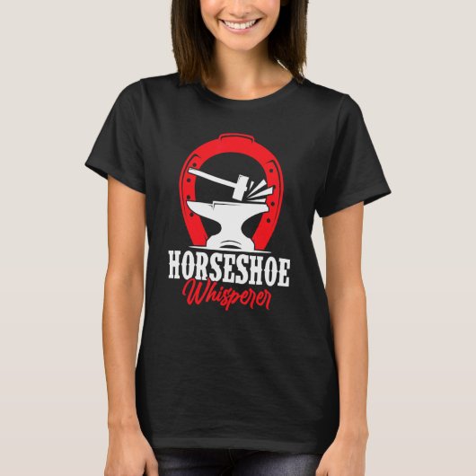 Horseshoe Whisperer Hoefsmid T-shirt (Voorkant)