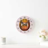Horseshoe Wishing Well-klok Ronde Klok (Huis)