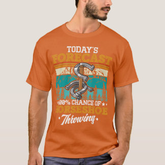 Horseshoehrowing Game Playing Pitchingossing boy g T-shirt