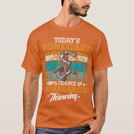 Horseshoehrowing Game Spelende Pitchingossing jong T-shirt (Voorkant)