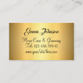 Horseshoeing Gold Black Visitekaartje (Achterkant)