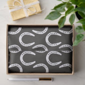 Horseshoes Black Equestrian Cowboy Horse Barn Tissuepapier (Geschenk)