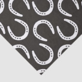 Horseshoes Black Equestrian Cowboy Horse Barn Tissuepapier (Detail)