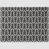 Horseshoes Black Equestrian Cowboy Horse Barn Tissuepapier (Voorkant)