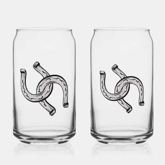 Horseshoes Blikvorm Glas (Voorkant)