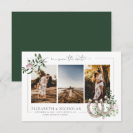 Horseshoes Shamrock Groene Decoratie | 3 Foto Huwe Save The Date
