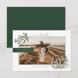 Horseshoes Shamrock Groene Decoratie | Foto Bruilo Save The Date