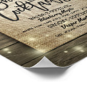 Horseshoes Zonnebloem Trouw Signature Drankmenu Poster (Hoek)