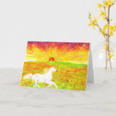 horsesunset kaart (Gele Bloem)