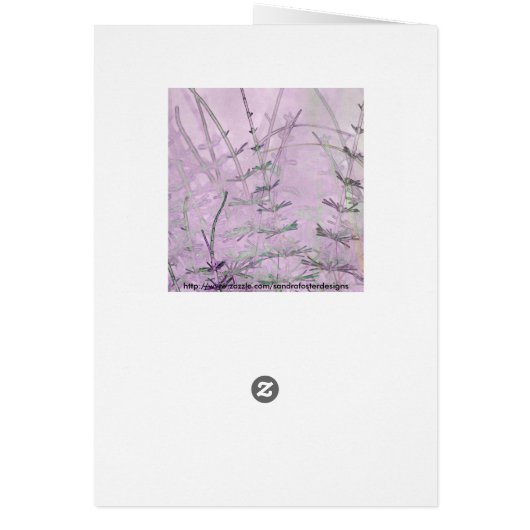 Horsetail Grass/Stems Card (Achterkant)