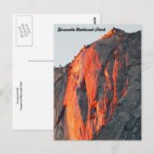 Horsetail Herfst 'Fire Herfst' Yosemite Briefkaart (Voorkant / Achterkant)