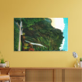 Horsetail-Herfsten in de Columbia River Gorge Canvas Afdruk (Insitu (Woonkamer))