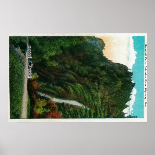 Horsetail-Herfsten in de Columbia River Gorge Poster (Voorkant)
