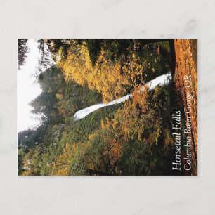 Horsetail-Herfsten, Oregon Briefkaart