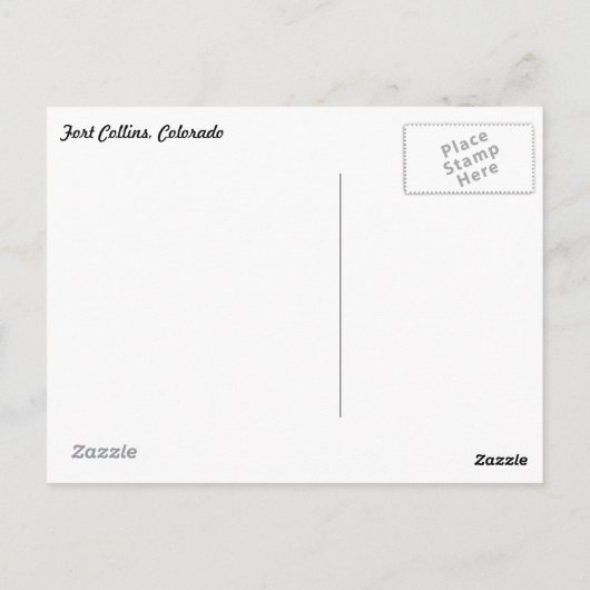 Horsetooth Reservoir Colorado Briefkaart (Achterkant)