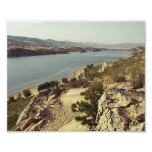 Horsetooth Reservoir Colorado Foto Afdruk