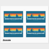 Horsetooth Reservoir Colorado Kano Rechthoekige Sticker (Vel)