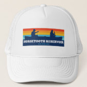 Horsetooth Reservoir Colorado Kano Trucker Pet (Voorkant)