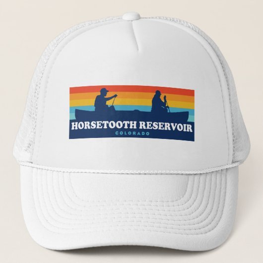 Horsetooth Reservoir Colorado Kano Trucker Pet (Voorkant)