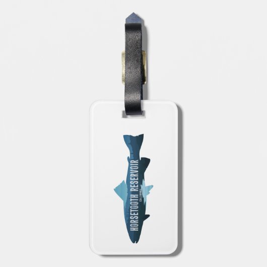 Horsetooth Reservoir Colorado Vis Bagagelabel (Achterkant verticaal)