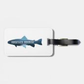 Horsetooth Reservoir Colorado Vis Bagagelabel (Achterkant horizontaal)