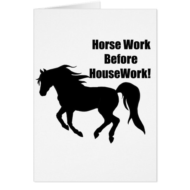 Horsework voor thuiswerk (Voorkant)